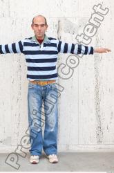 Whole Body Man T poses Casual Average Street photo references